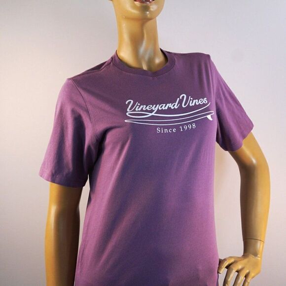 Girls Vineyard Vines T-shirt Size L 16 Purple Short Sleeve Whale Logo - Picture 7 of 7